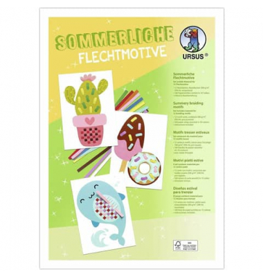 Bastelset Sommerliche Flechtmotive