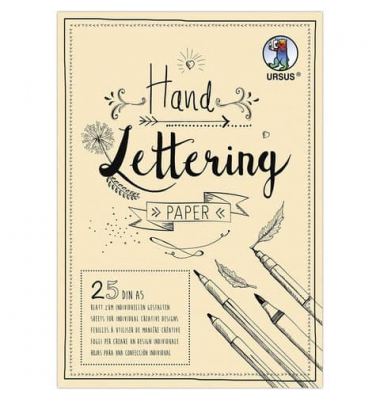 Handlettering Paper Block A5 25BL creme