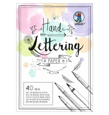 Handlettering-Block A4 40BL Pastel Mix