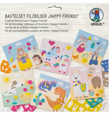 Bastelset Filzbilder Happy Friends