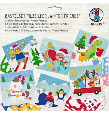 Bastelset Filzbilder Winter Friends