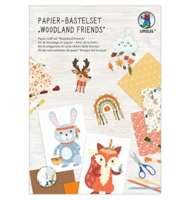 Papier-Bastelset Woodland Friends