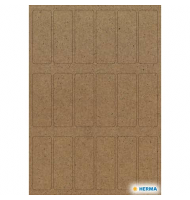 Haushaltsetikette Silphie 12x34mm braun