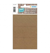 Haushaltsetikette Silphie 82x36mm braun