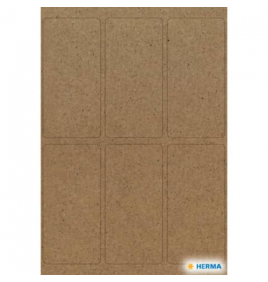 Haushaltsetikette Silphie 26x54mm braun