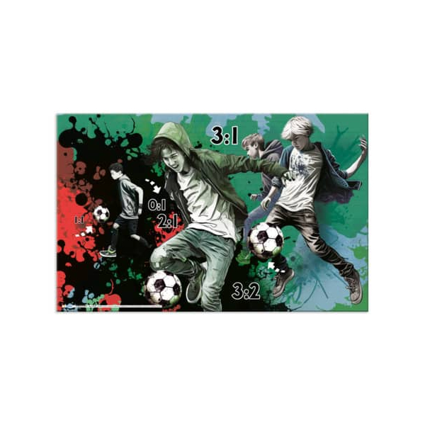 3 Stück Herma Schreibunterlage 19599 bunt Street Soccer 55x35cm 4008705195997 Herma