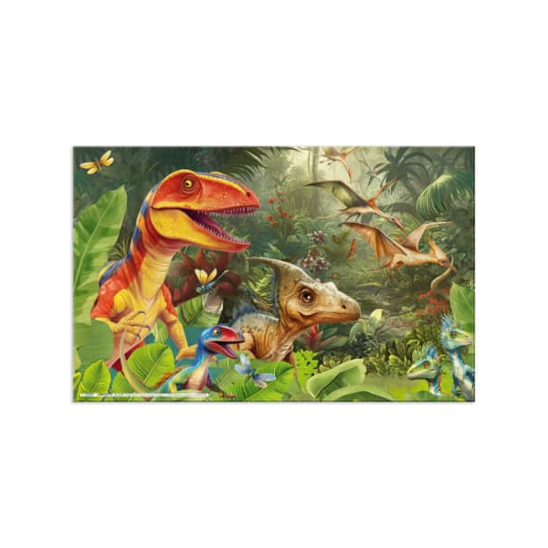 3 Stück Herma Schreibunterlage 19743 bunt Dino World 55x35cm 4008705197434 Herma
