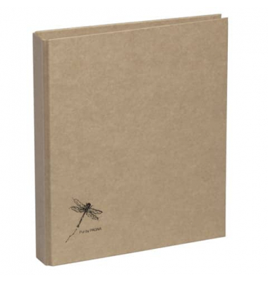 Ringbuch Pur Libelle 20786-11, A5 2 Ringe 25mm Ring-Ø Karton natur