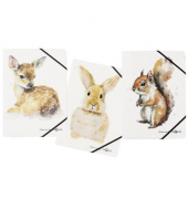 Gummizugmappe Save me 21700-25, A4 farbig sortiert Karton, mit 3 Einschlagklappen