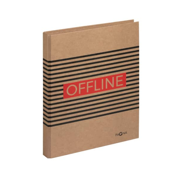 4009212063717 - Ringbuch Querstreifen mit Schriftzug Offline 20787-15 A4 2 Ringe Karton mehrfarbig 4009212063717 Pagna