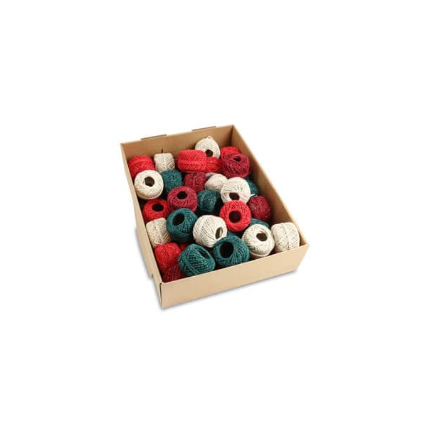 40 Stück Alpedia Kordel 1203-099, Weihnachten, 2mm x farbig sortiert 4009236159120 Alpedia