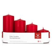 Kerze 218160.001 ohne rot 12x5cm 