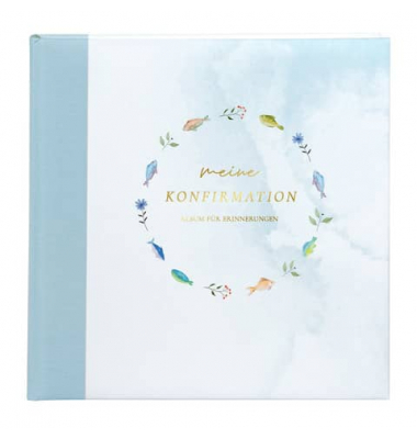 Konfirmationsalbum Himmelsfische blau