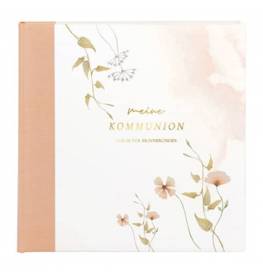 Kommunionsalbum Blütenzauber rosé