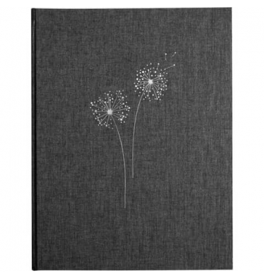 Kondolenzbuch Pusteblume anthrazit
