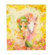 Ringbuch Akira M&auml;dchen,Pferd,Blumen 37 132, A4 2 Ringe 30mm Ring-&Oslash; Karton bunt