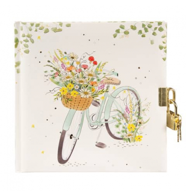 Tagebuch 44 051, Flowery Bike, 16,5x16,5cm (BxH), 96 Seiten