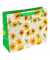 Geschenktasche 46 549 Sunflower white, allgemein, Schleifenband mit Karte, Goldprägung, Sonnenblumen, 330mm x 270mm