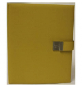 Ringbuch 53 610, A4 4 Ringe Naturpapier mustard