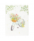 Notizbuch 64 051, Flowery Bike, wei&szlig;, A5, blanko, 100g, 100 Blatt / 200 Seiten