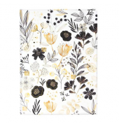 Notizbuch 64 547, Botanicals, wei&szlig;, A5, blanko, 100g, 100 Blatt / 200 Seiten