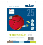 Briefumschlag MILAN 109, C6, ohne Fenster, haftklebend, 80g, weiß