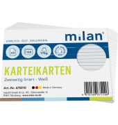 Karteikarten 675010 wei&szlig; Lineatur 170g 