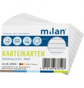 Karteikarten 678010 weiß Lineatur 170g 