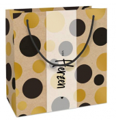 Geschenktasche 4012-23416, allgemein, mit Tragekordel, Bubbles, 20cm x 21cm