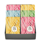 Geschenktasche 4001-0199, allgemein, mit Tragekordel, Wellen, 18cm x 12cm