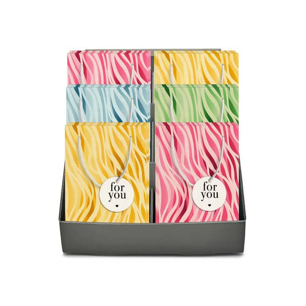 4010992032152 - Geschenktasche 4001-0199 allgemein Tragegriff Kordel mit Anhänger Wellen 180mm x 120mm 4010992032152 Braun und Company