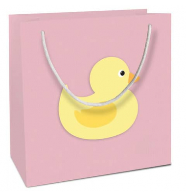 Geschenktasche 4012-2309, Baby, Tragegriff Kordel, Ente, 200mm x 210mm