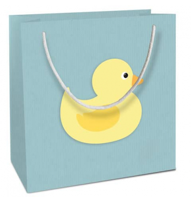 Geschenktasche 4012-2310, Baby, Tragegriff Kordel, Ente, 20cm x 210mm