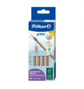 Bleistift-Set, 822930, 12x silber/naturbraun, k.A., B
