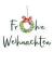 Weihn.Zelltuchserviette 25x25cm