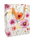 Geschenktasche 1541-25005, allgemein, Schleifenband, Blumen, 120mm x 150mm