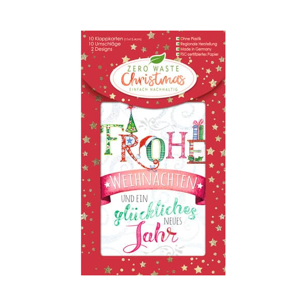 4016723207615 -  DTWeihnachtskarten 10ST sortiert 4016723207615 Head
