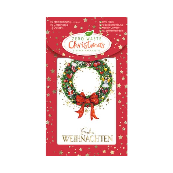 4016723207837 -  DTWeihnachtskarten 10ST sortiert 4016723207837 Head