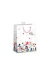 Geschenktasche 7549-0034-M, allgemein, Dispersionslack & Folienkaschierung, Kordel mit Anhänger, zarte Blümchen, 180mm x 230mm