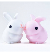 Quetschfigur Squeeze Kaninchen rosa+weiß