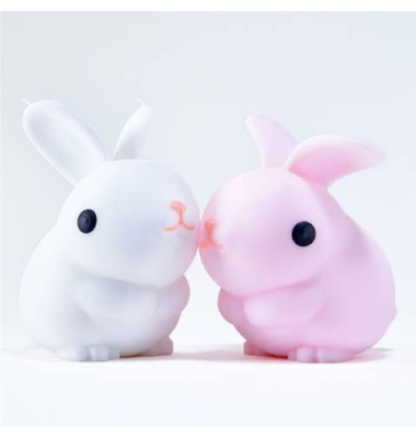 Quetschfigur Squeeze Kaninchen rosa+weiß