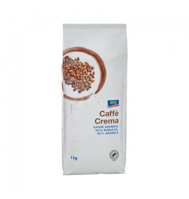 Kaffee Crema 1 kg Bohnen
