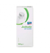 Jodsalz mit Fluor, feinkörnig, 500g