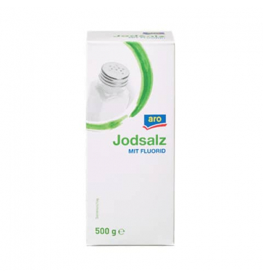 Jodsalz mit Fluor, feinkörnig, 500g