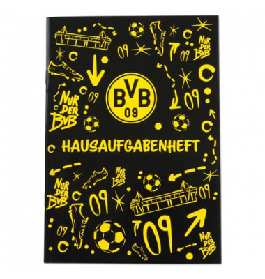 Hausaufgabenheft 21450700, A5, 80g, schwarz/gelb