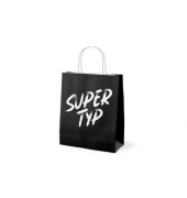 Geschenktasche 991303 F&uuml;r Dich, allgemein, mit Tragekordel, &bdquo;SUPER TYP&ldquo;, 20cm x 24cm