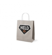 Geschenktasche 991304, gedrehte Papierkordel, HELD DES TAGES, 200mm x 240mm