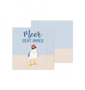 Motivserviette 33x33cm Meeresfreunde