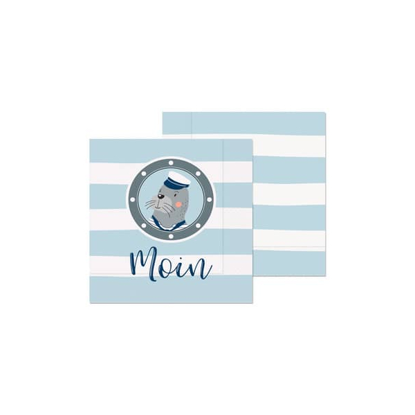 4027268329939 - Motivserviette 33x33cm Meeresfreunde 4027268329939 FÜR DICH 4027268329939 - Motivserviette 33x33cm Meeresfreunde 4027268329939 FÜR DICH