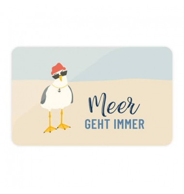 Brettchen m.Spruch Meeresfreunde Möwe